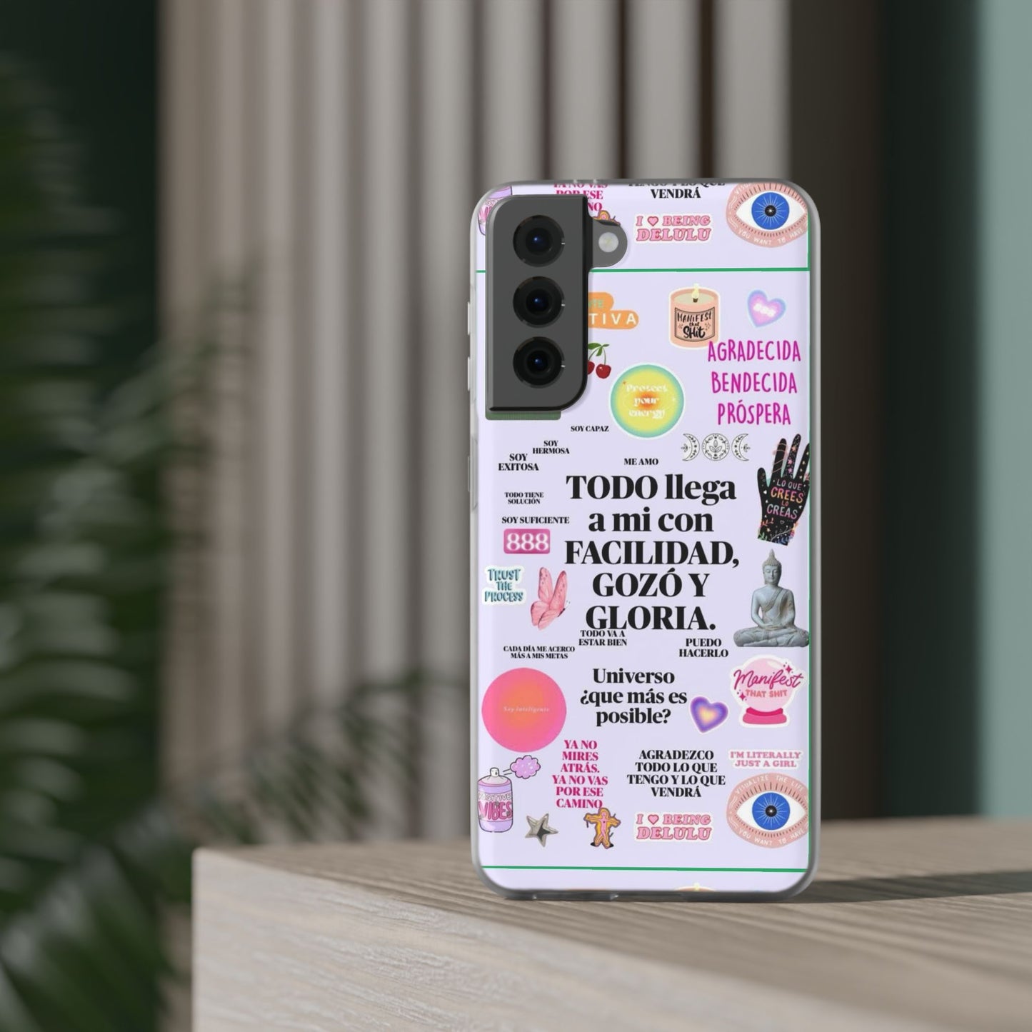 Positive Affirmation Flexi Cases for iPhone, Inspirational Phone Cover, Motivational Case, Gift for Her, Trendy Phone Protector