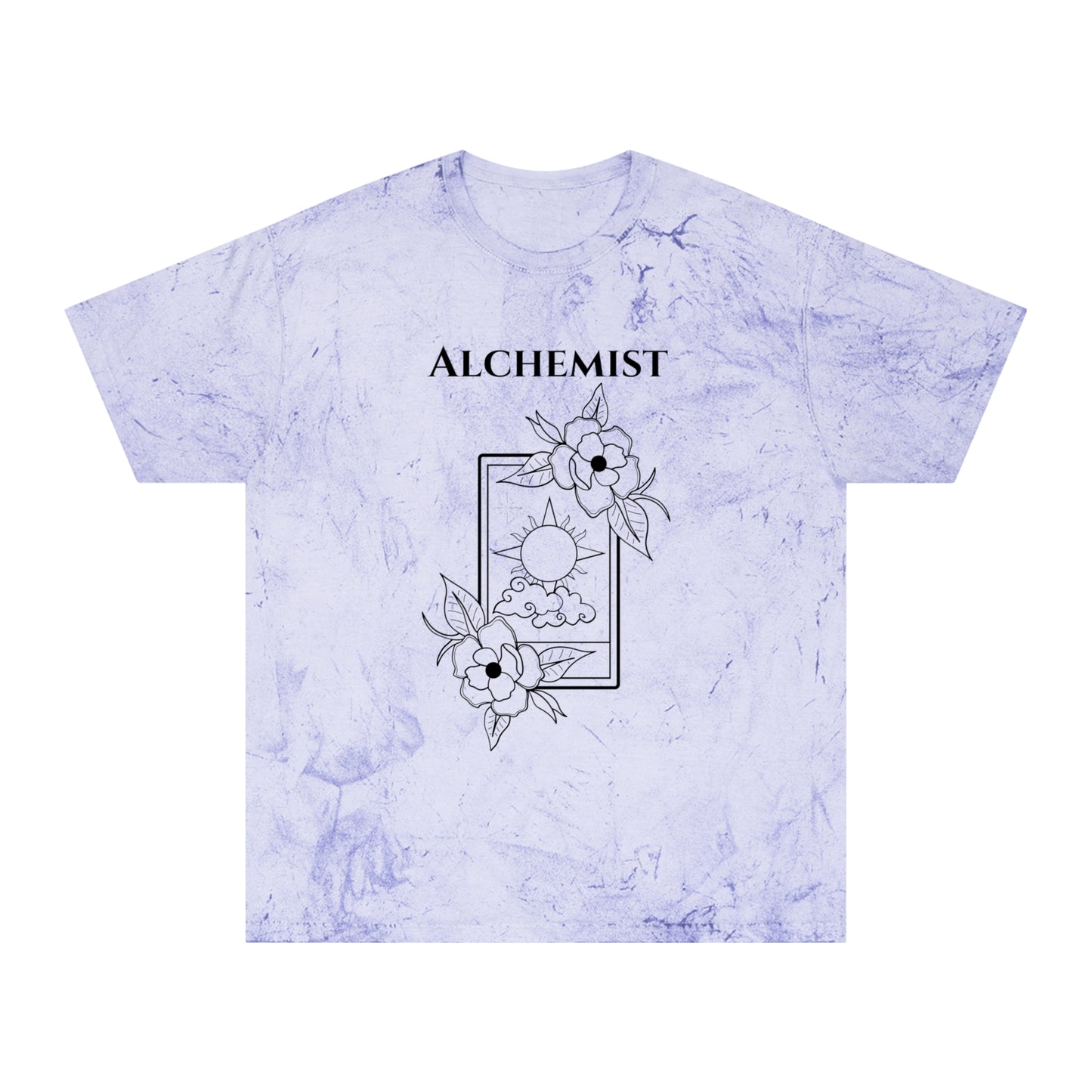 Unisex Alchemist Color Blast T-Shirt - Bohemian Floral Design for Creative Souls