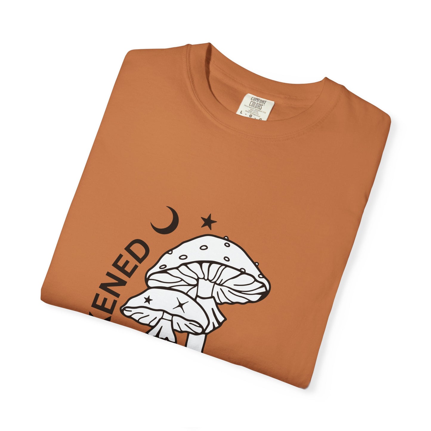 Unisex Garment-Dyed T-Shirt - "Awakened" Mushroom Design for Nature Lovers
