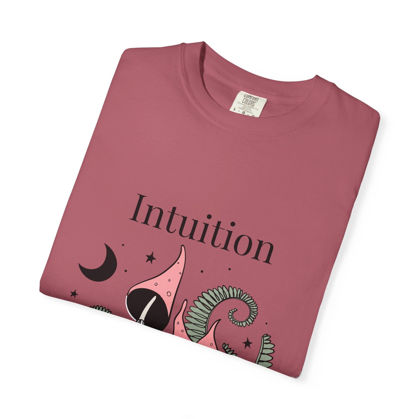 Intuition Unisex Garment-Dyed T-Shirt - Whimsical Nature Design