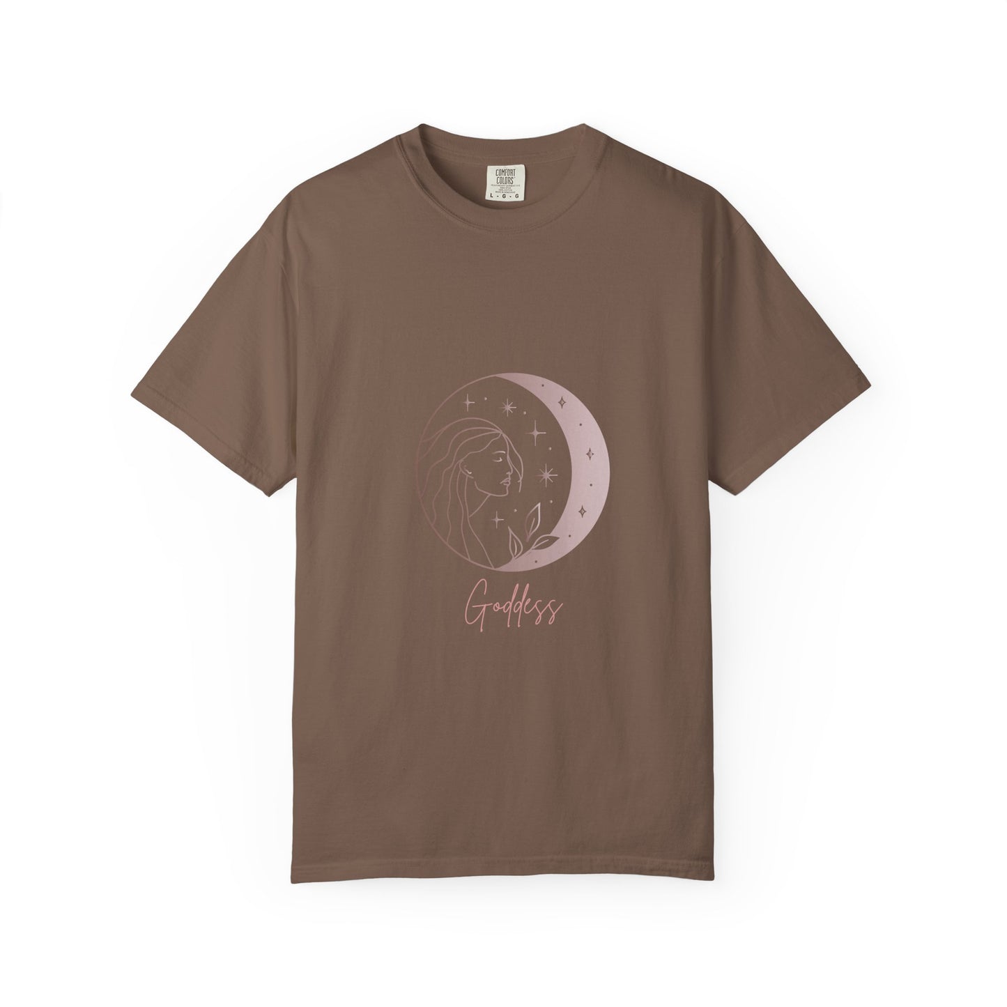 Goddess Moon T-Shirt - Unisex Garment-Dyed Tee for Spiritual Souls