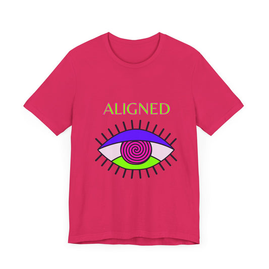 Aligned Eye Unisex Jersey Tee - Positive Vibes T-Shirt