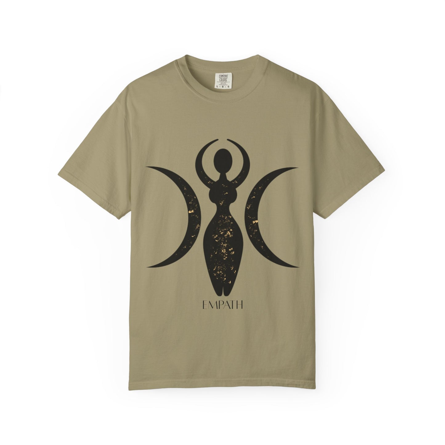 Empowered Goddess Unisex Garment-Dyed T-Shirt | Celestial Design | Perfect for Self-Care and Spiritual Celebrations
