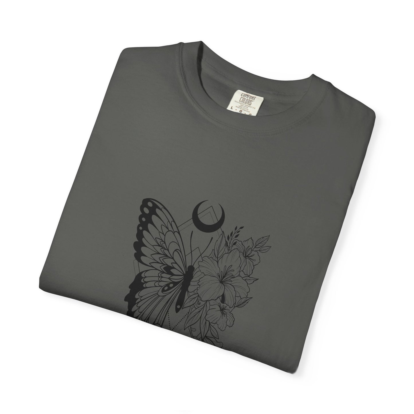 Divine Timing Butterfly T-Shirt - Unisex Garment-Dyed Tee for Nature Lovers