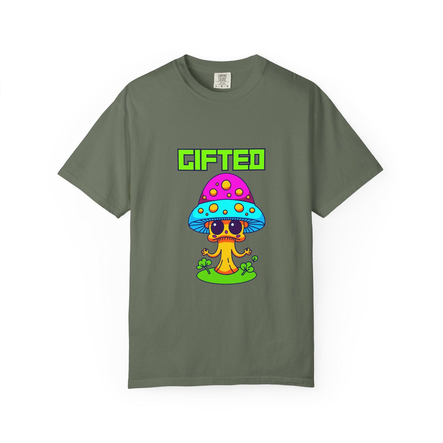 Gifted Mushroom T-Shirt - Colorful Unisex Garment-Dyed Tee