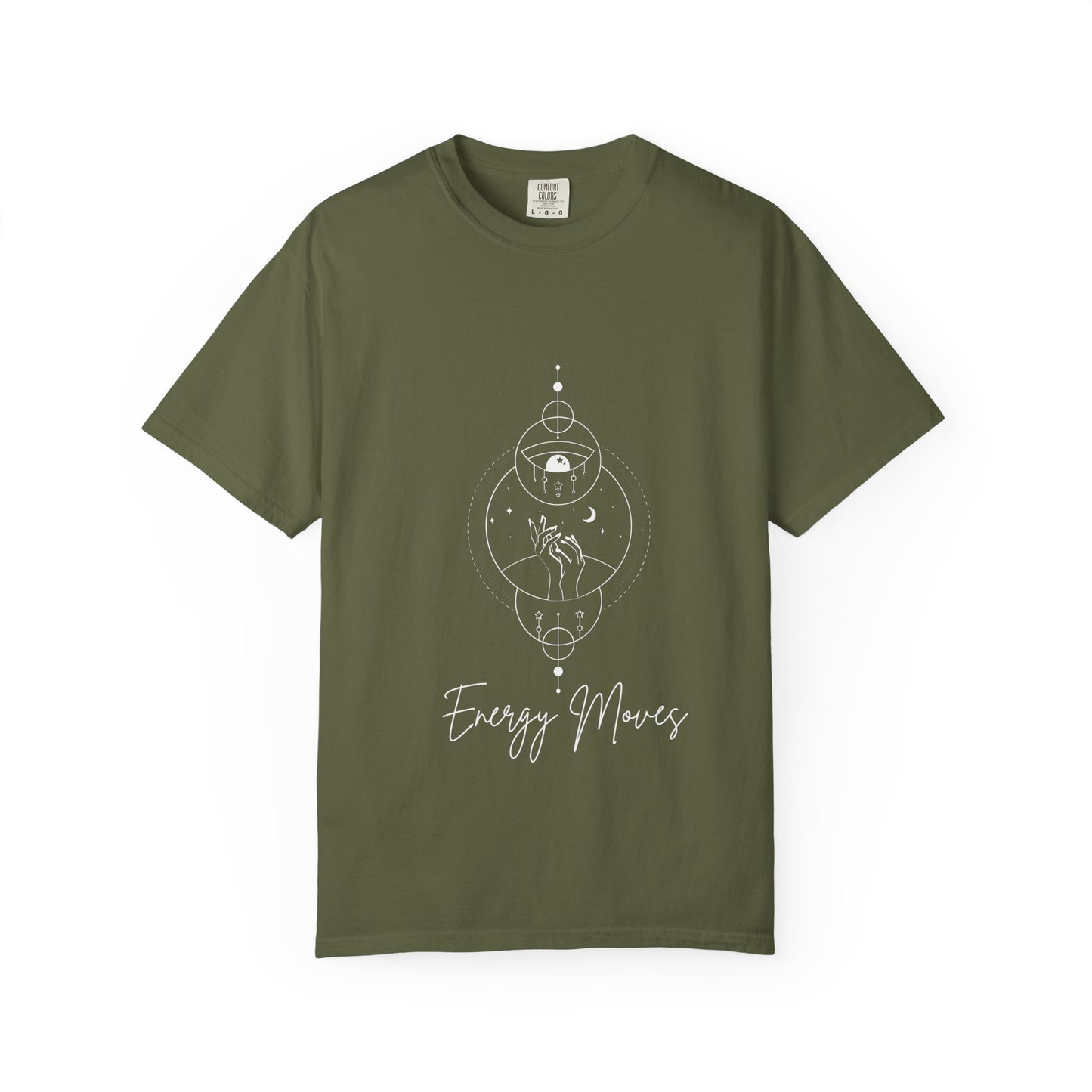Energy Moves Unisex Garment-Dyed T-Shirt - Mindfulness & Spirituality Vibe