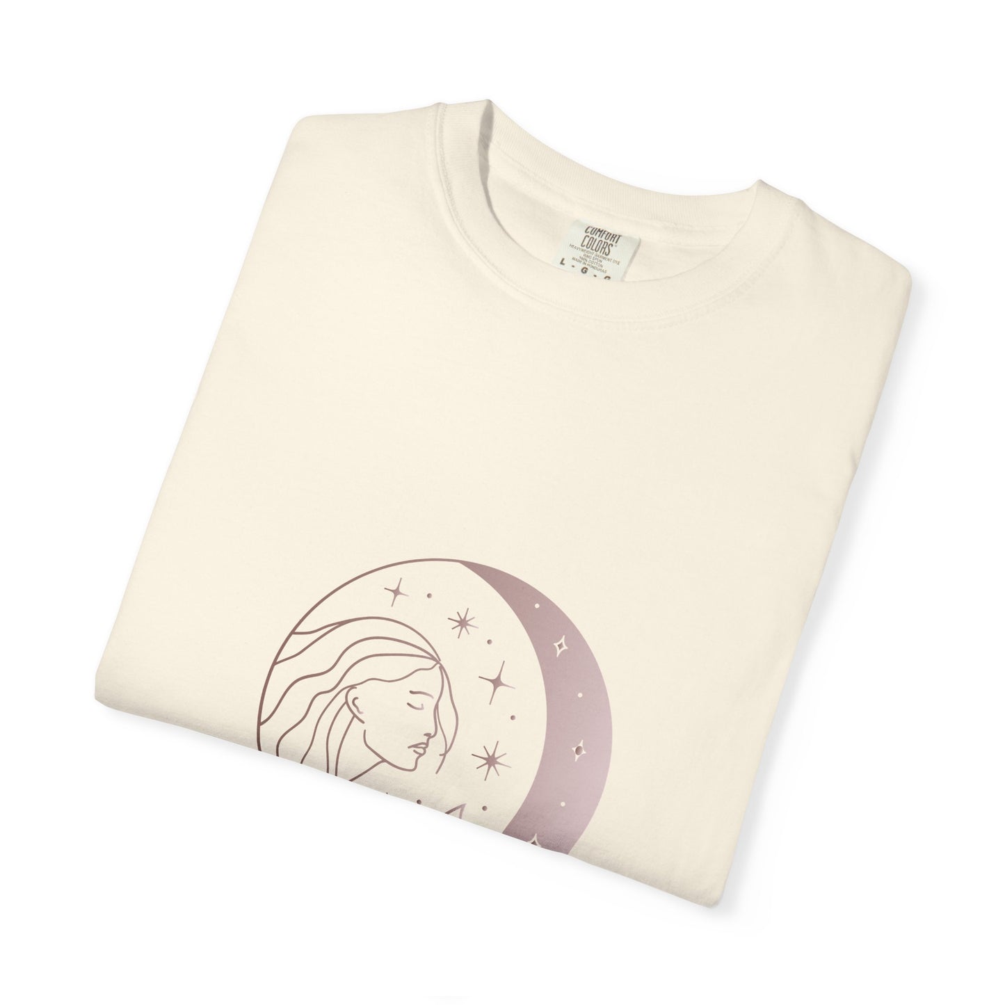 Goddess Moon T-Shirt - Unisex Garment-Dyed Tee for Spiritual Souls