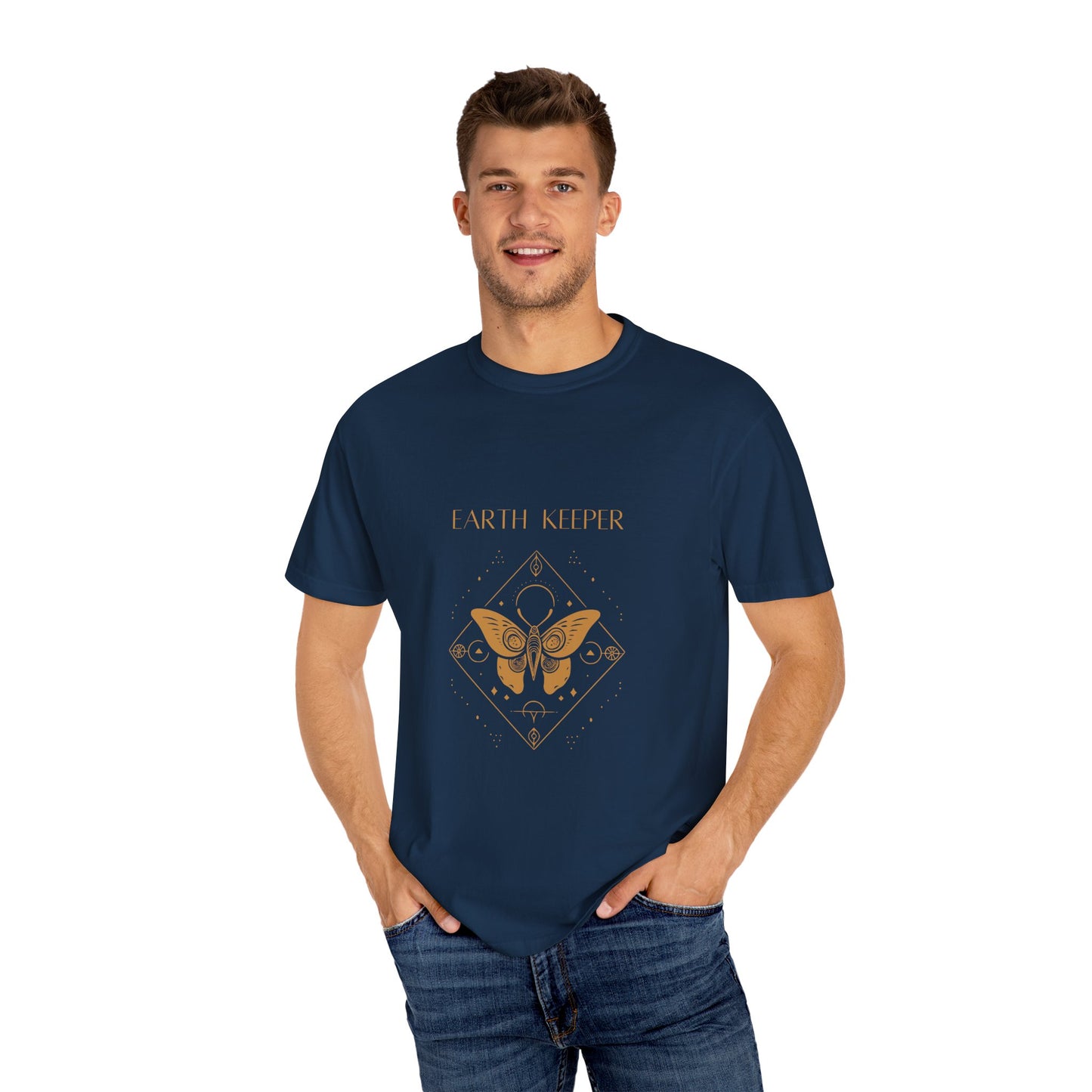 Earth Keeper Unisex Garment-Dyed T-shirt - Eco-Friendly Vibe, Nature Lover's Essential