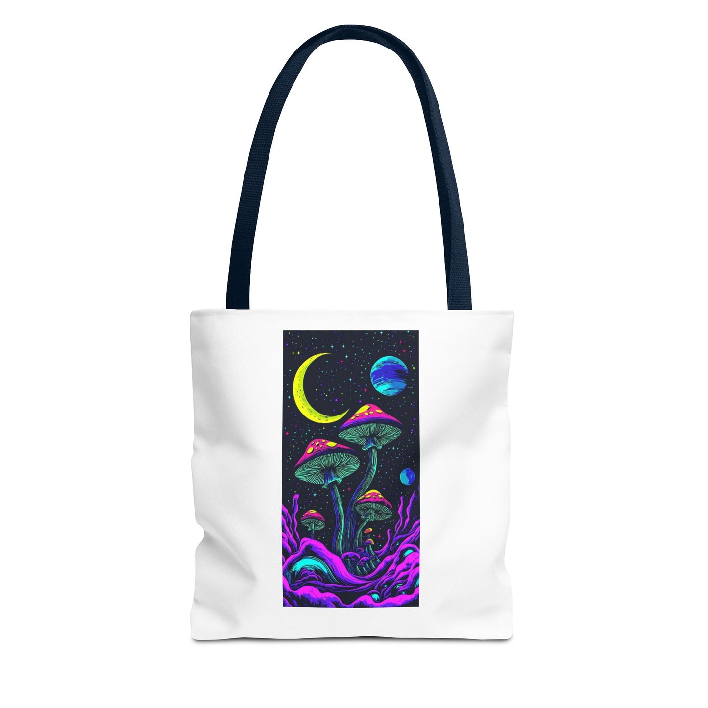 Cosmic Mushroom Tote Bag, Psychedelic Shopping Bag, Eco-Friendly Canvas, Festival Accessory, Gift for Nature Lovers, Boho Style