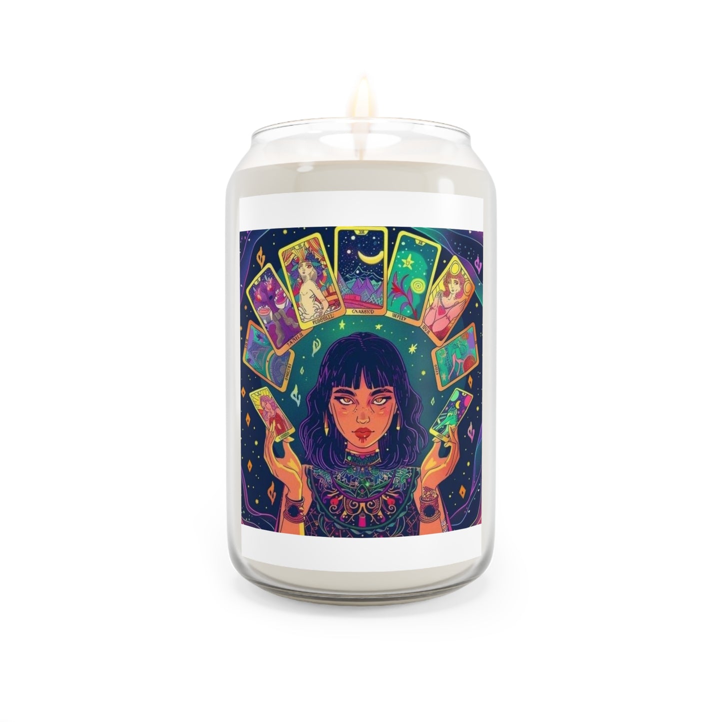 Mystical Tarot Scented Candle, 13.75oz - Enchanting Gift for Relaxation, Spiritual Practices, Home Decor, Meditation, Occasions