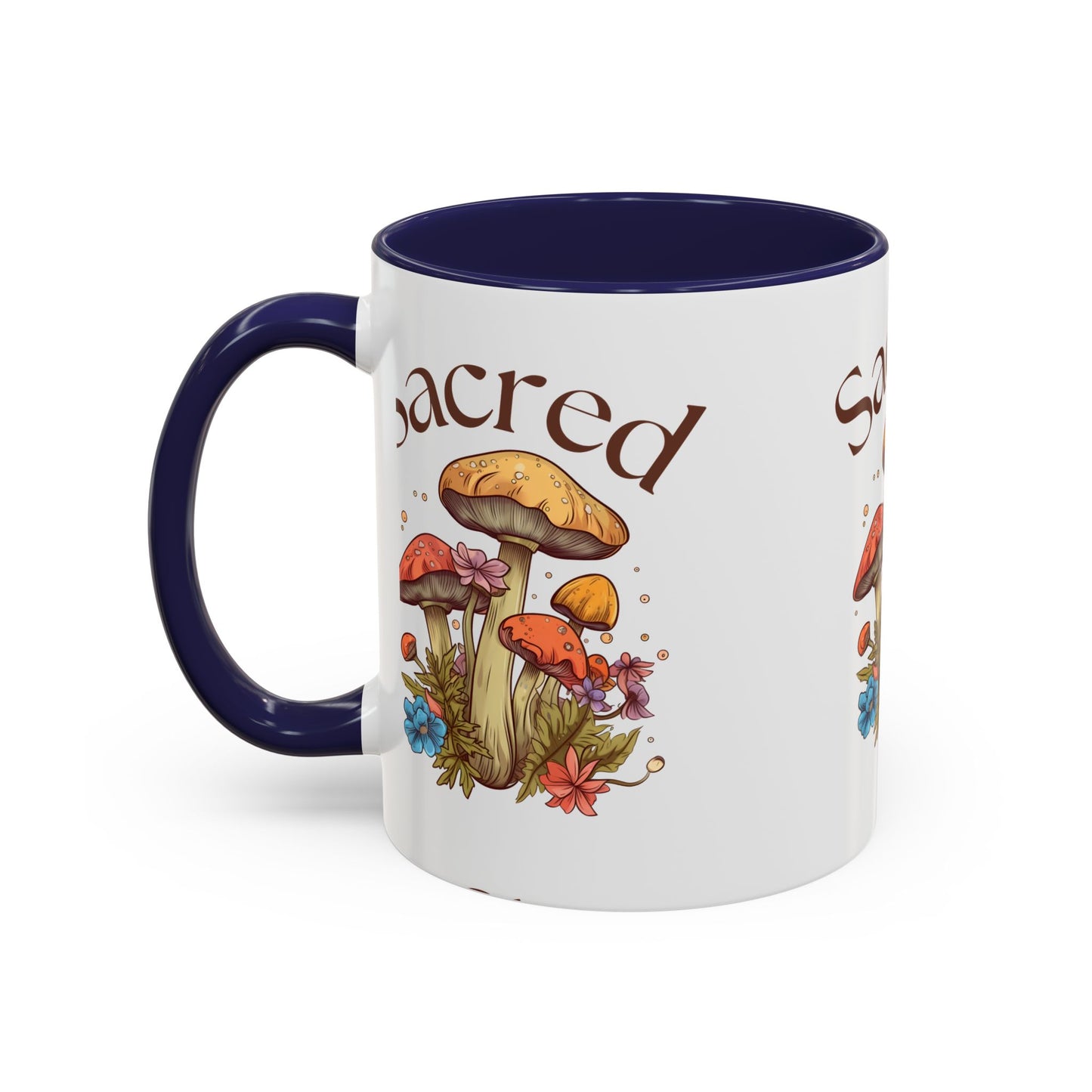 Sacred Mushrooms Coffee Mug | Boho Aesthetic Beverage Cup, Gift for Nature Lovers, Eco-Friendly Drinkware, Farmhouse Decor, Tea Mug