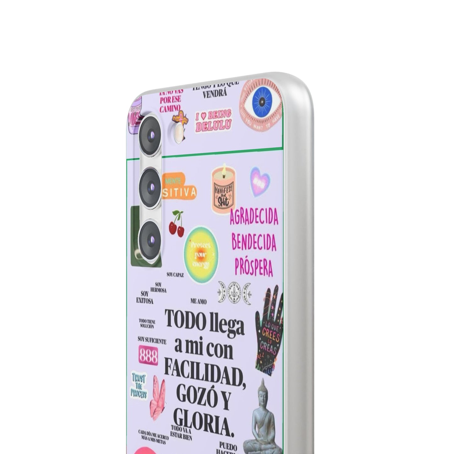 Positive Affirmation Flexi Cases for iPhone, Inspirational Phone Cover, Motivational Case, Gift for Her, Trendy Phone Protector