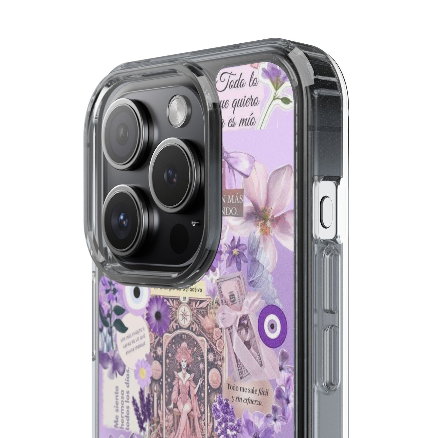 Beautiful Floral Phone Case, Clear Case, Cute Accessories, Gift for Her, Phone Protection, Trendy Tech