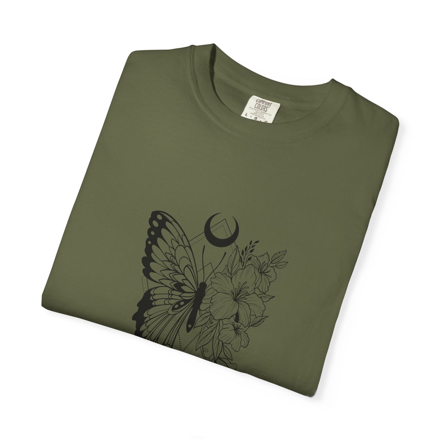 Divine Timing Butterfly T-Shirt - Unisex Garment-Dyed Tee for Nature Lovers