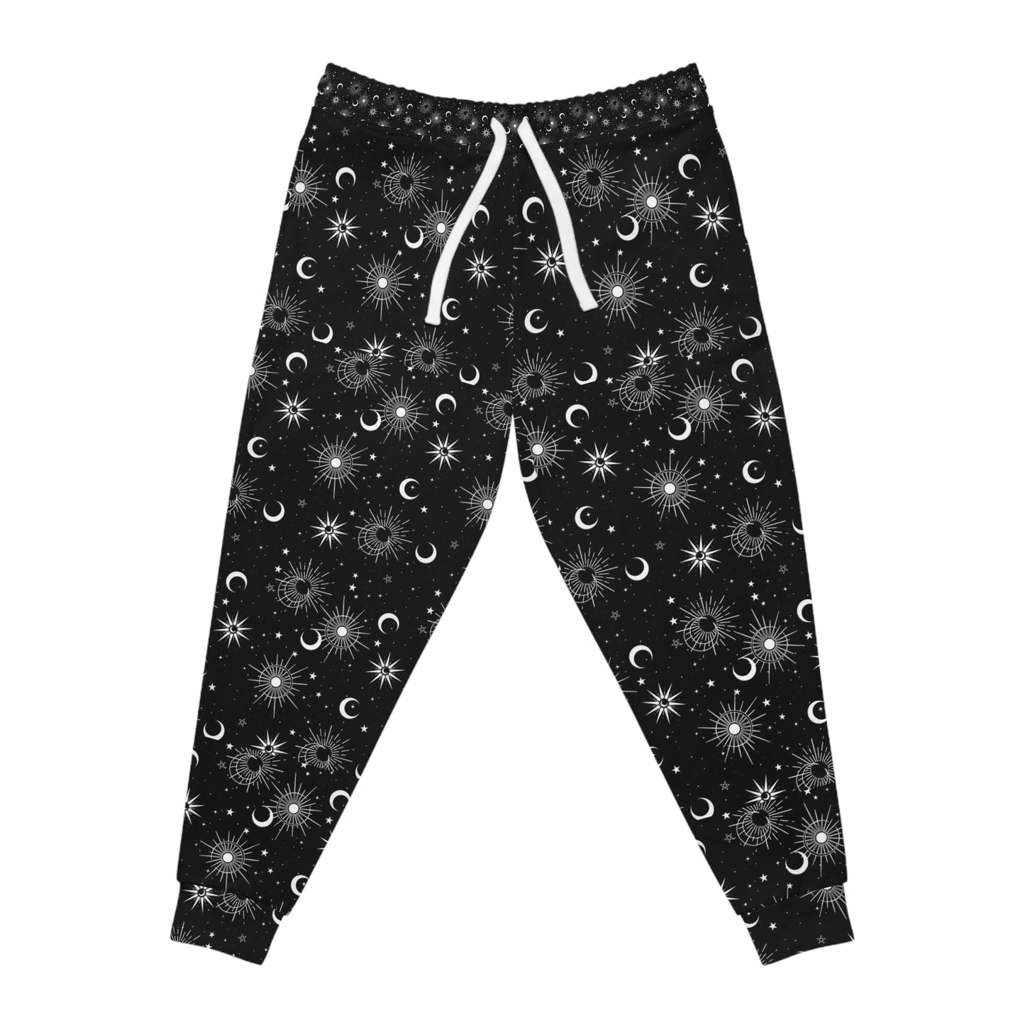 Celestial Athletic Joggers, Cosmic Sweatpants for Outdoor Activities, Yoga Wear, Starry Night Lounge Pants, Gifts for Astrology Lovers