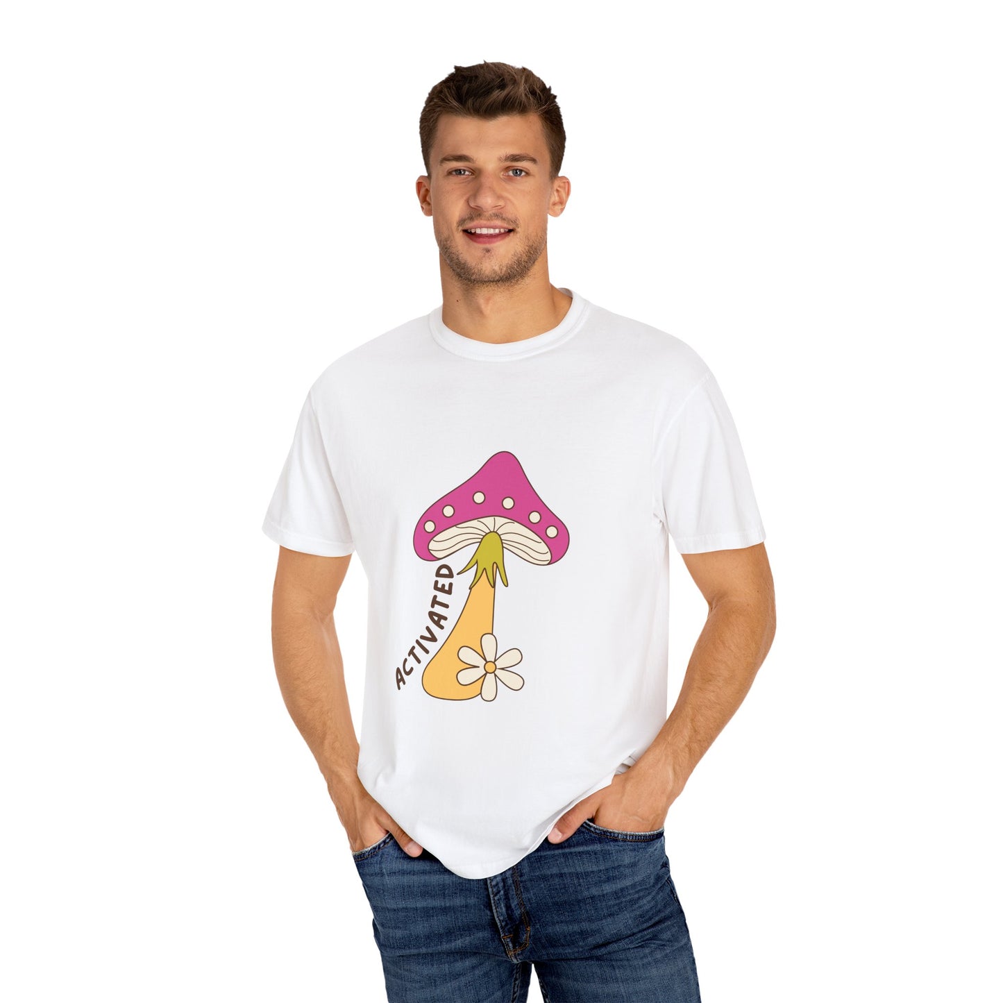 Activated Mushroom Unisex T-Shirt - Groovy Graphic Tee for Nature Lovers