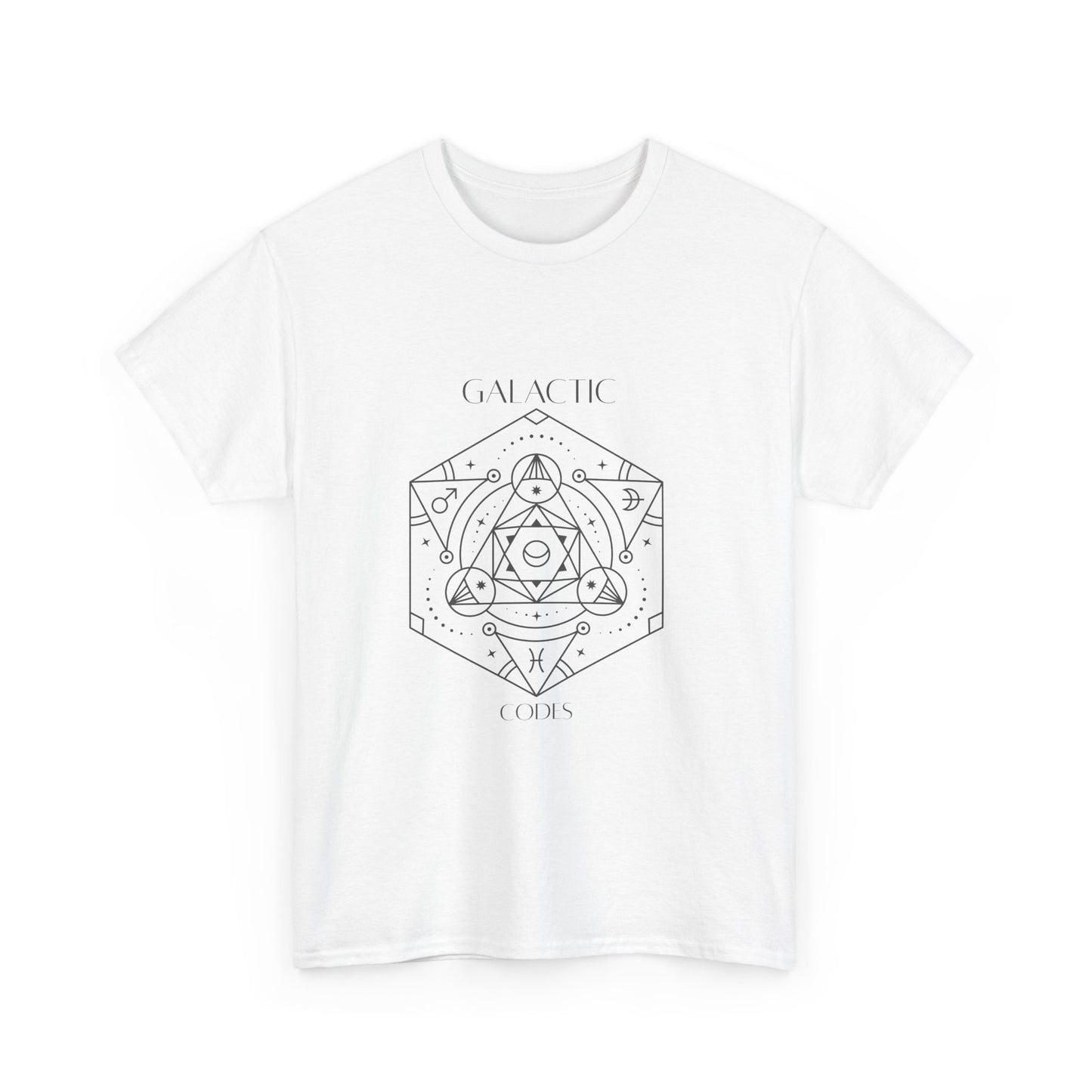 Galactic Cosmic Unisex Heavy Cotton Tee - Astrological Design