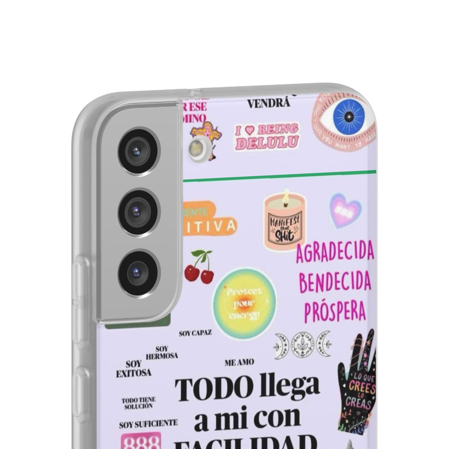 Positive Affirmation Flexi Cases for iPhone, Inspirational Phone Cover, Motivational Case, Gift for Her, Trendy Phone Protector