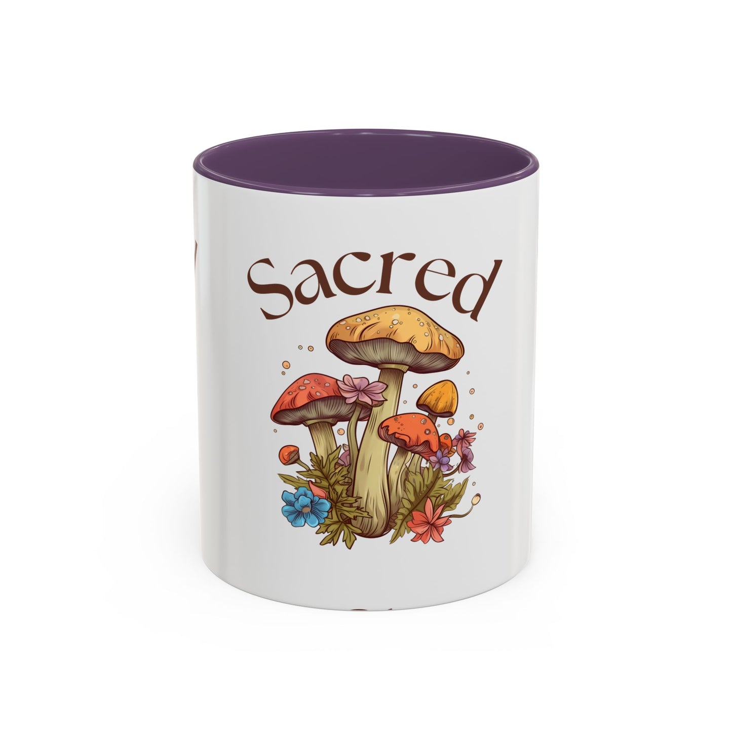Sacred Mushrooms Coffee Mug | Boho Aesthetic Beverage Cup, Gift for Nature Lovers, Eco-Friendly Drinkware, Farmhouse Decor, Tea Mug