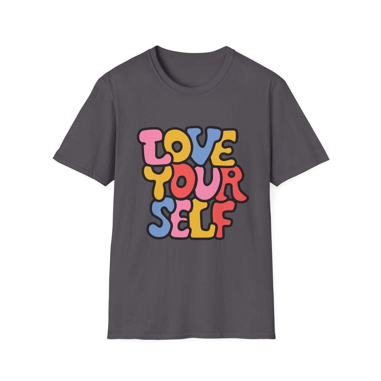 Inspirational Unisex Softstyle T-Shirt - 'Love Your Self'