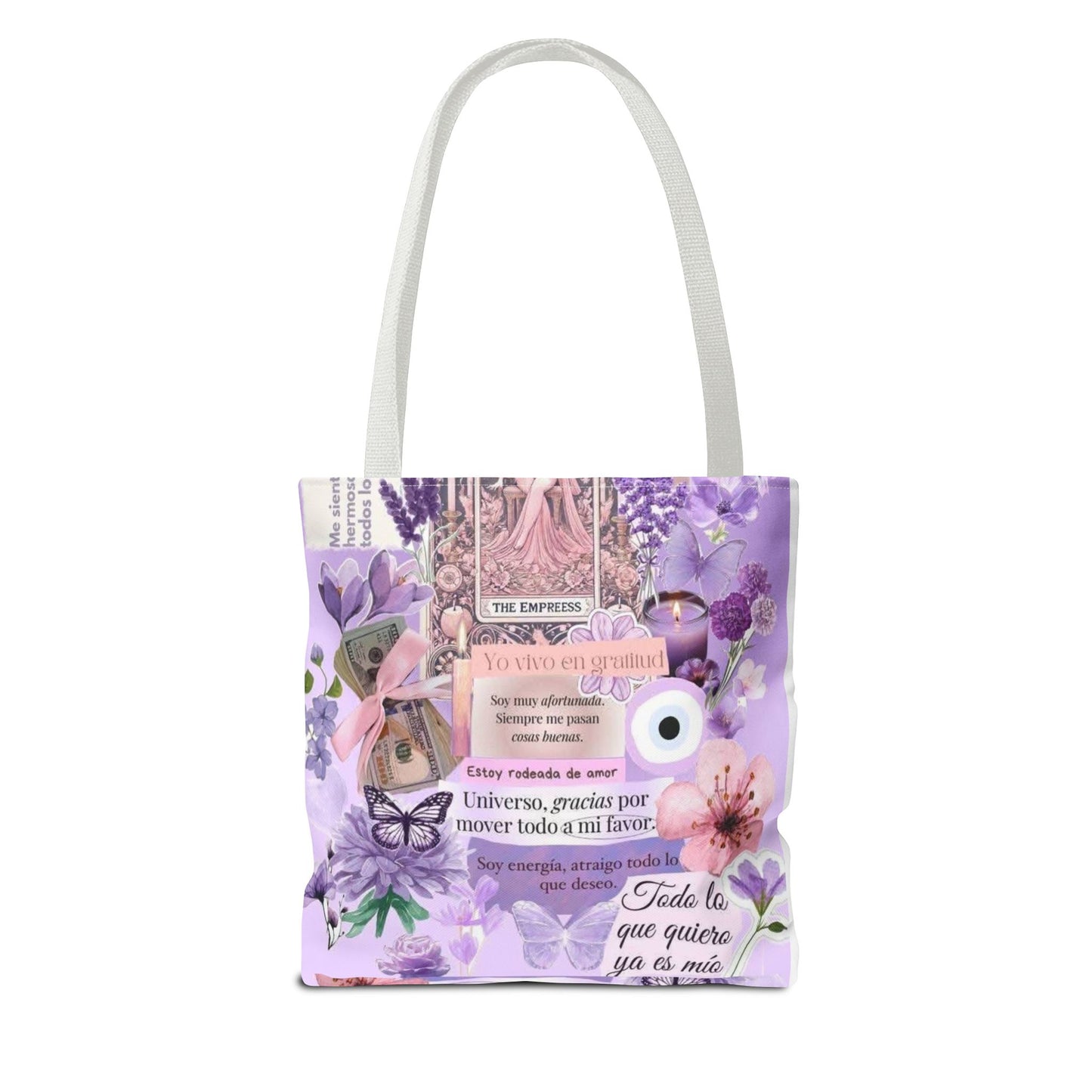 Botanical Inspirational Tote Bag, Eco-Friendly Shopping Bag, Gift for Her, Floral Art Bag, Motivational Quote Carryall
