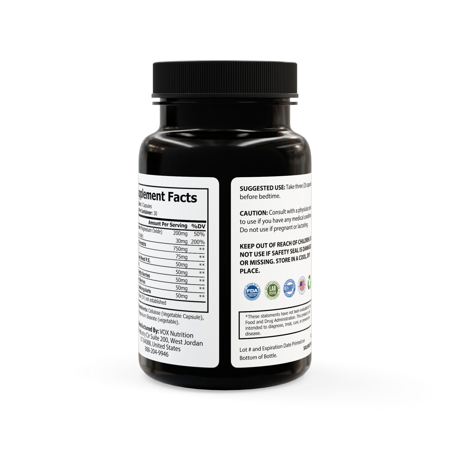 🜂 Solar Ground Elixir | Magnesium + Zinc Supplement (90 Capsules)