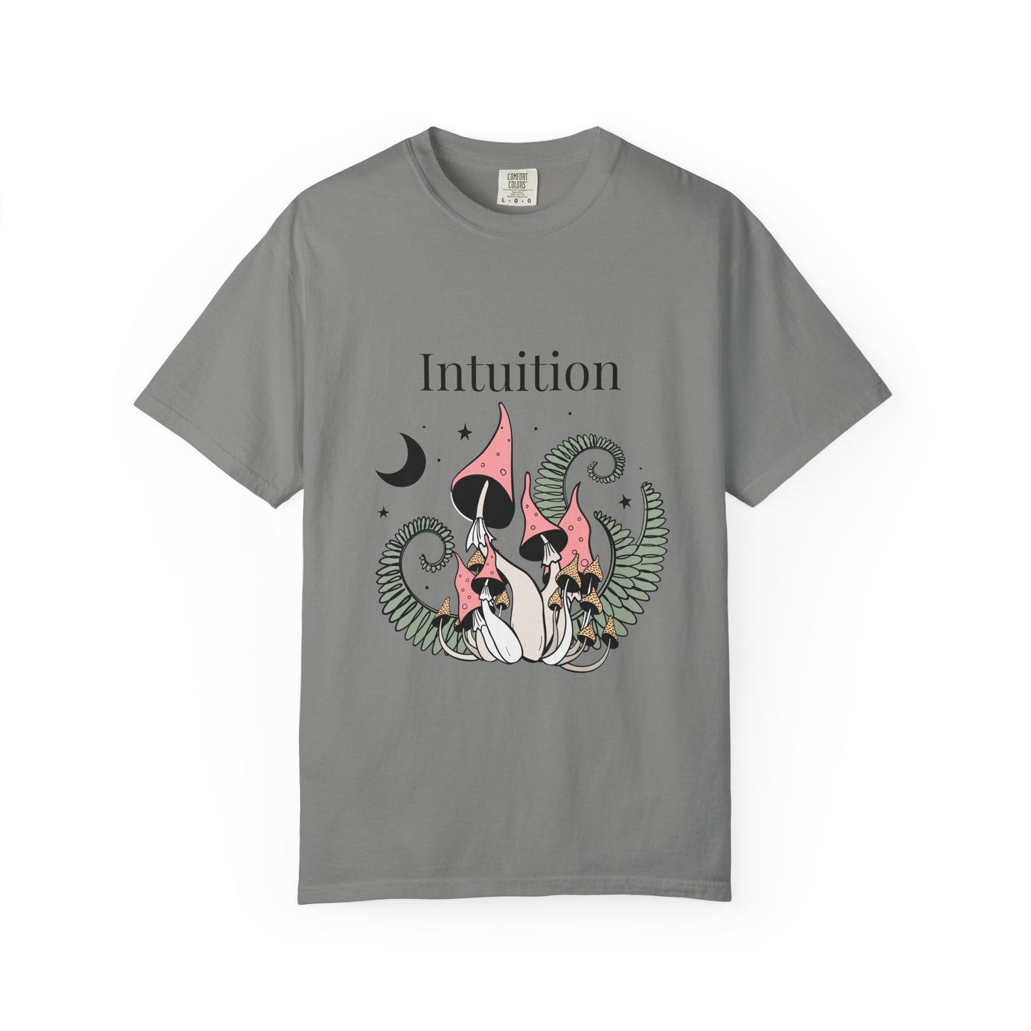 Intuition Unisex Garment-Dyed T-Shirt - Whimsical Nature Design
