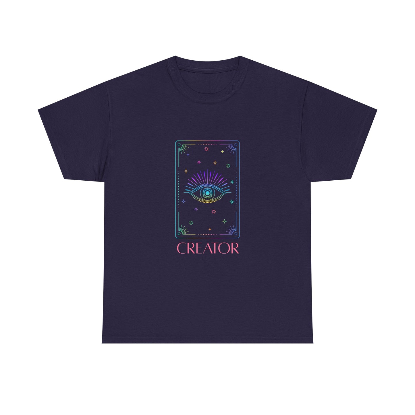 Creator Eye Unisex Heavy Cotton Tee - Artistic & Spiritual Design