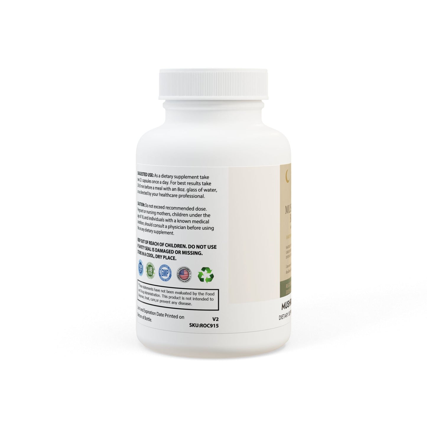 The Feminine Elixirs | Mushroom Blend – Earth Medicine Edition  Theme: Grounded Light, Earth Intelligence, and Divine Connection(60 Capsules)