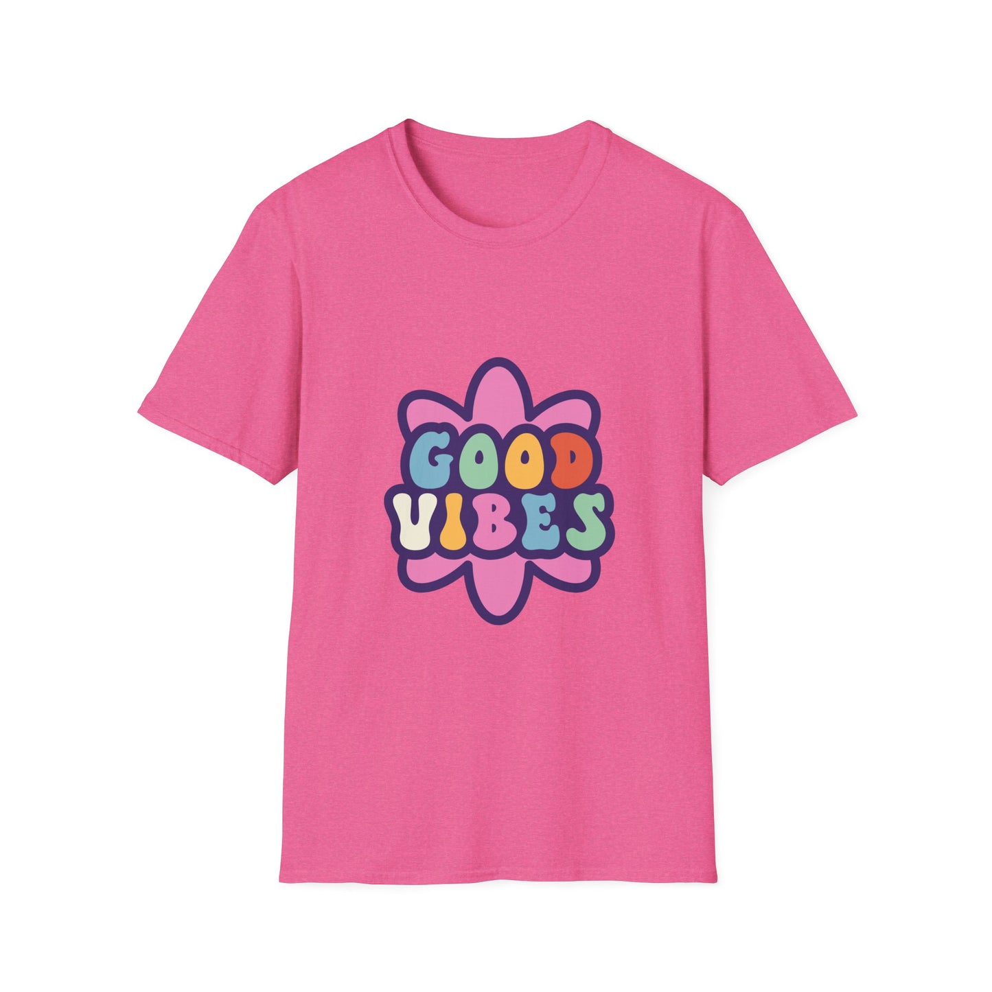 Good Vibes Unisex Softstyle T-Shirt - Trendy Graphic Tee for Positive Energy