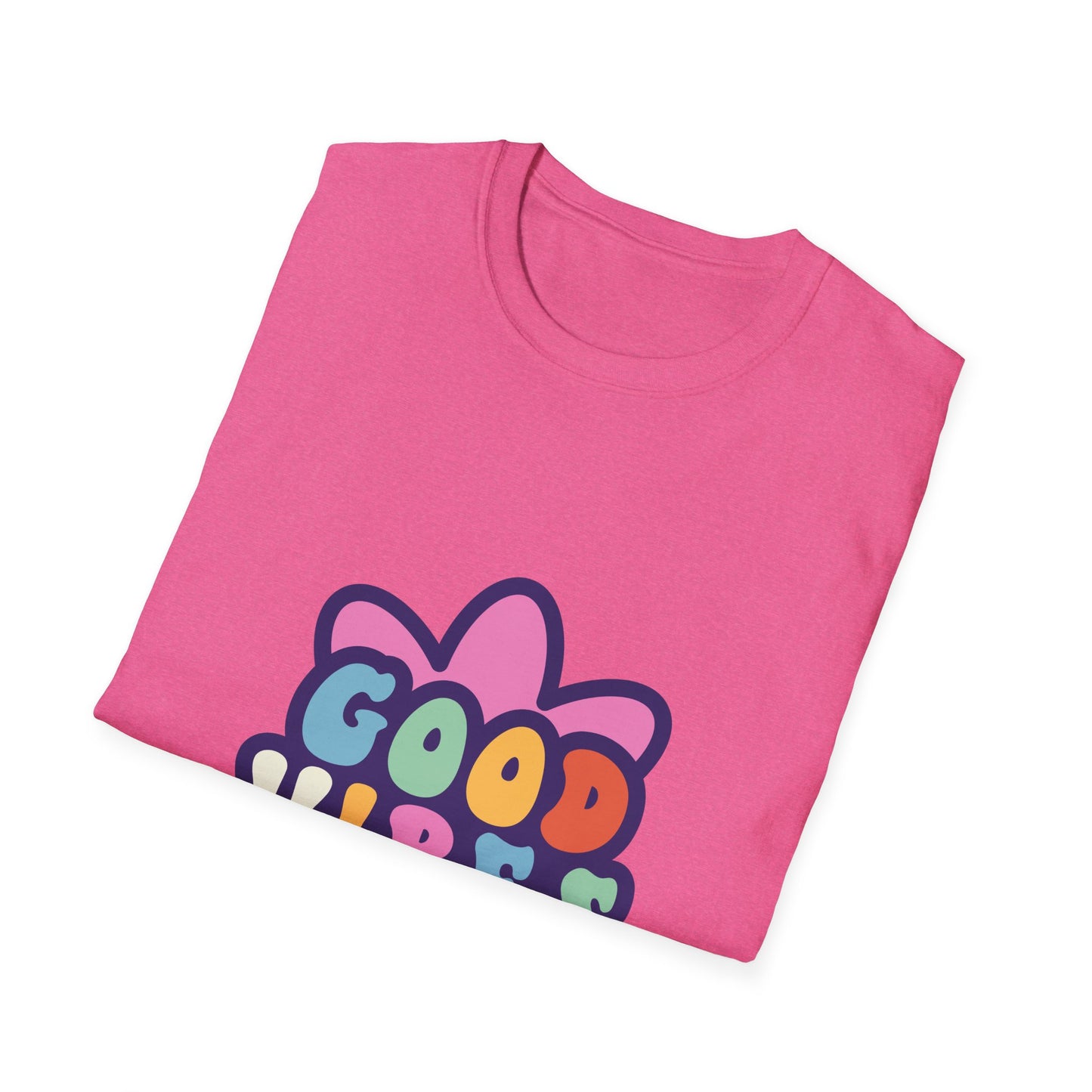Good Vibes Unisex Softstyle T-Shirt - Trendy Graphic Tee for Positive Energy