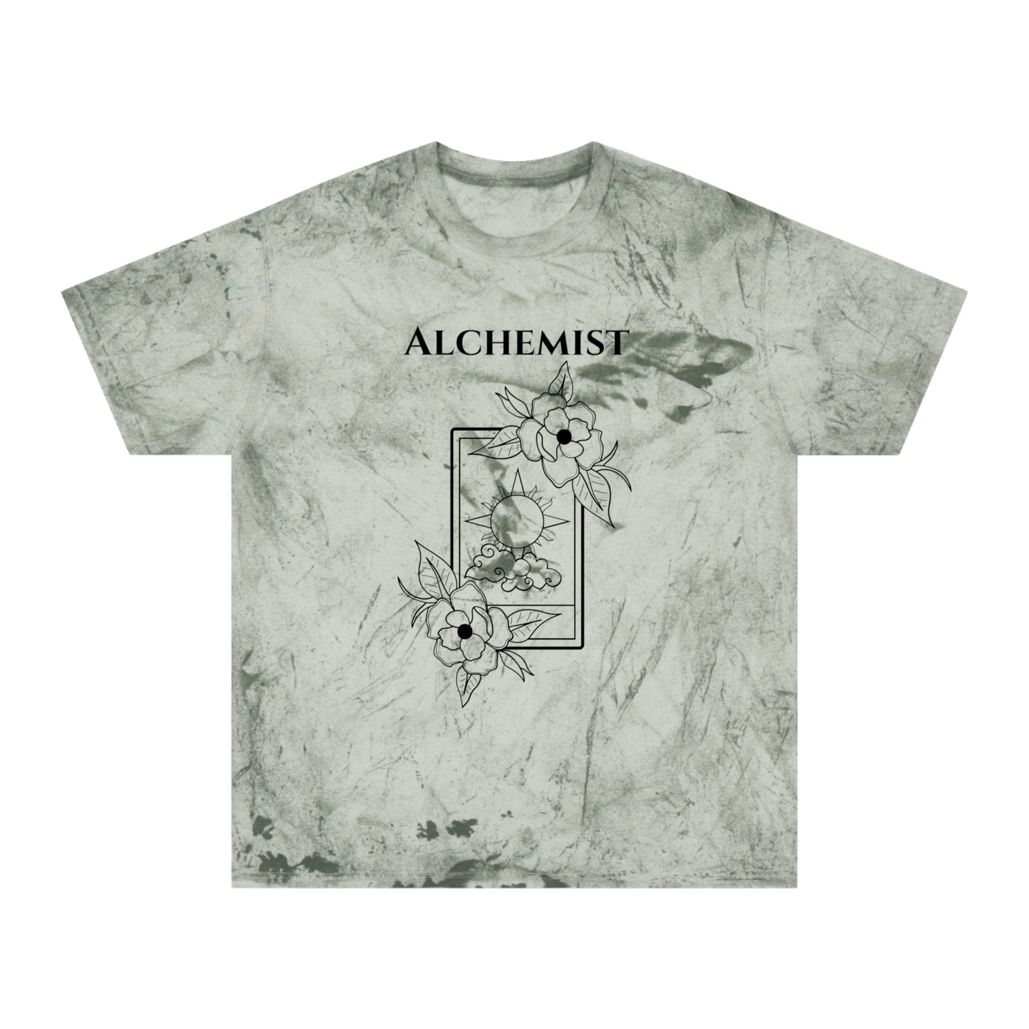 Unisex Alchemist Color Blast T-Shirt - Bohemian Floral Design for Creative Souls