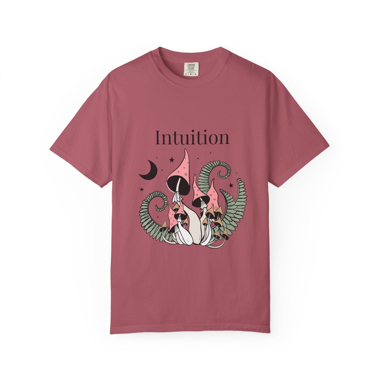 Intuition Unisex Garment-Dyed T-Shirt - Whimsical Nature Design