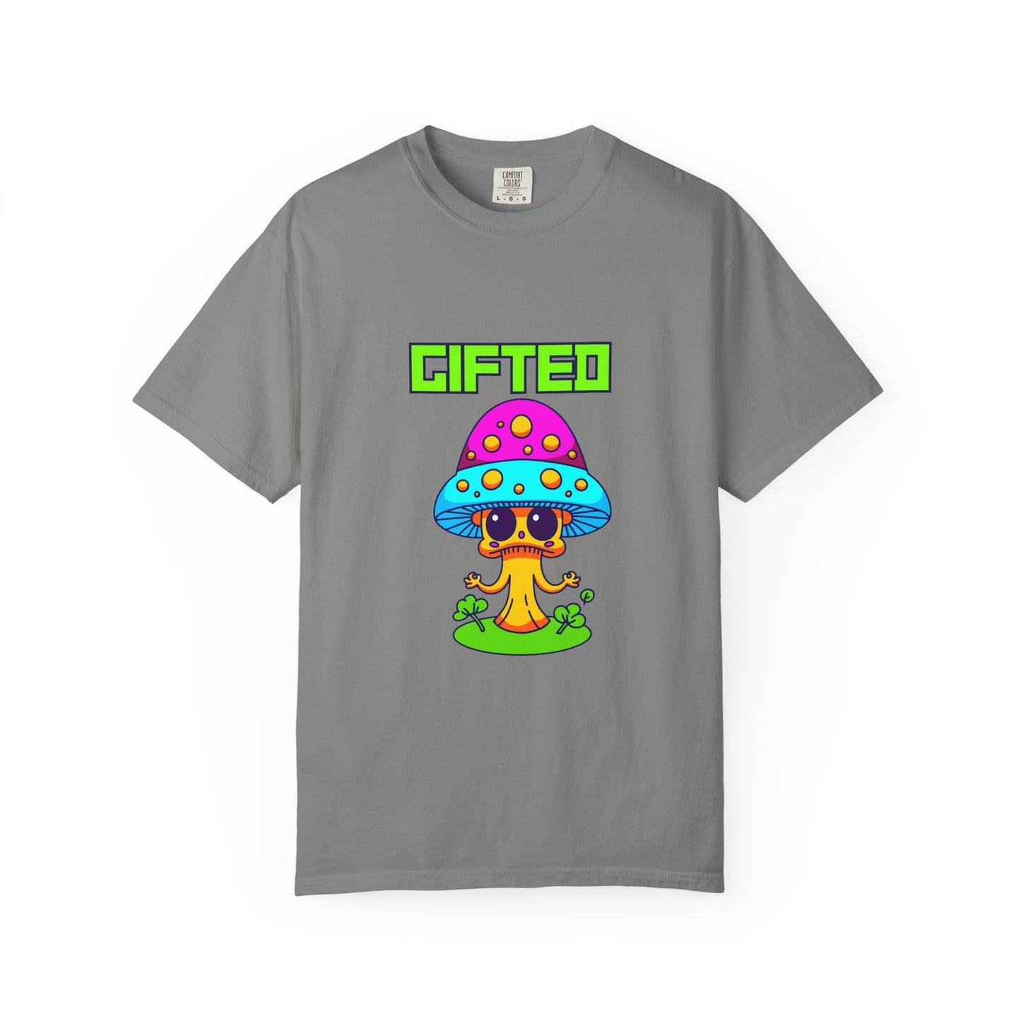Gifted Mushroom T-Shirt - Colorful Unisex Garment-Dyed Tee