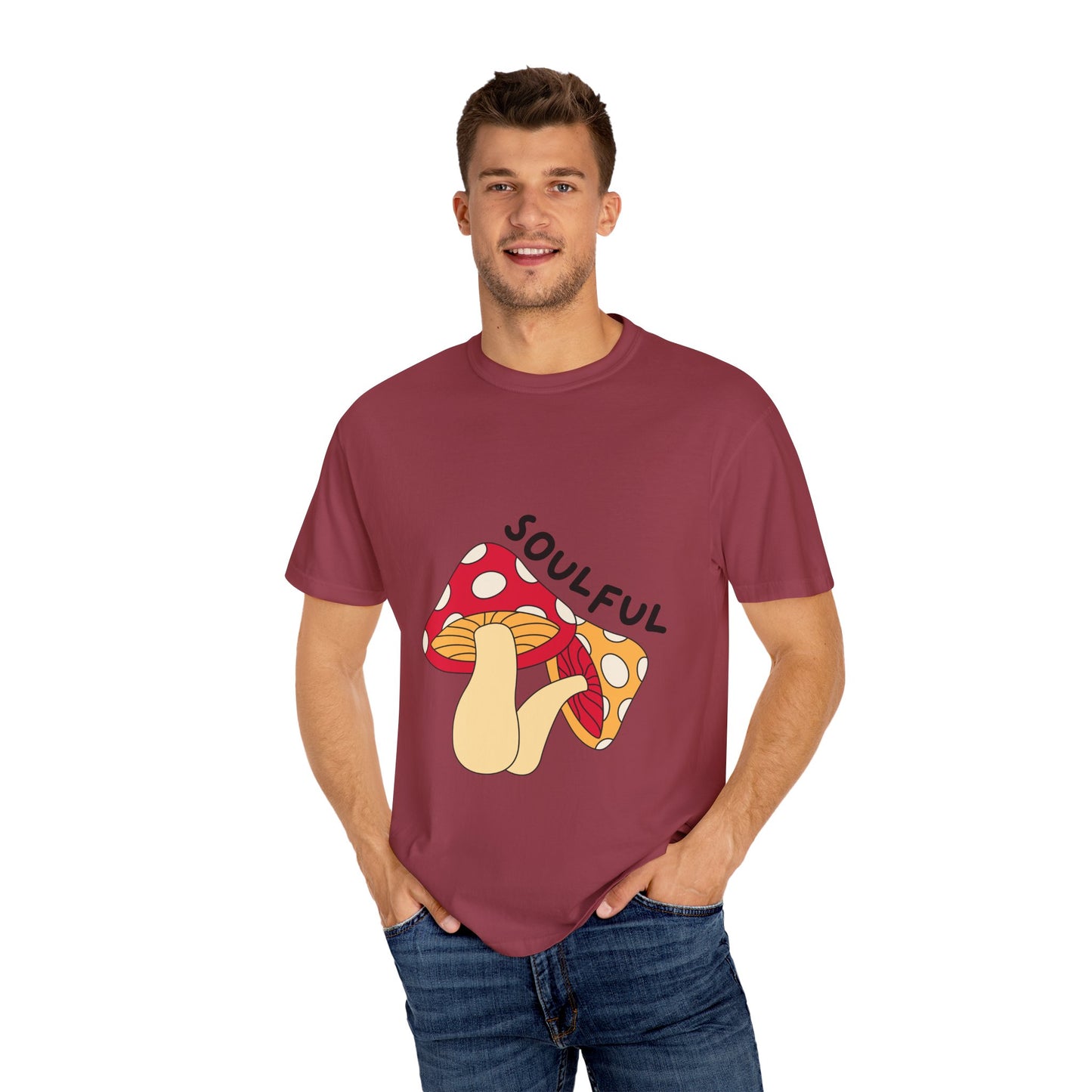 Soulful Mushroom Unisex T-shirt - Eye-catching, Comfortable Casual Wear