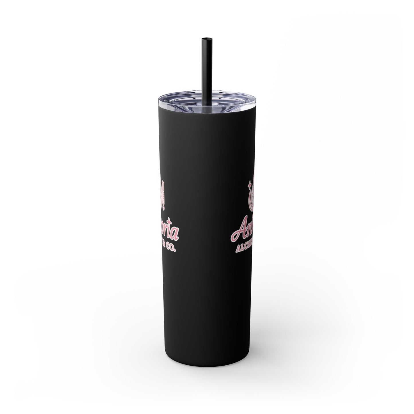 Ankoria signature collection Elegant Custom Skinny Tumbler with Straw | 20oz - Perfect for Every Occasion