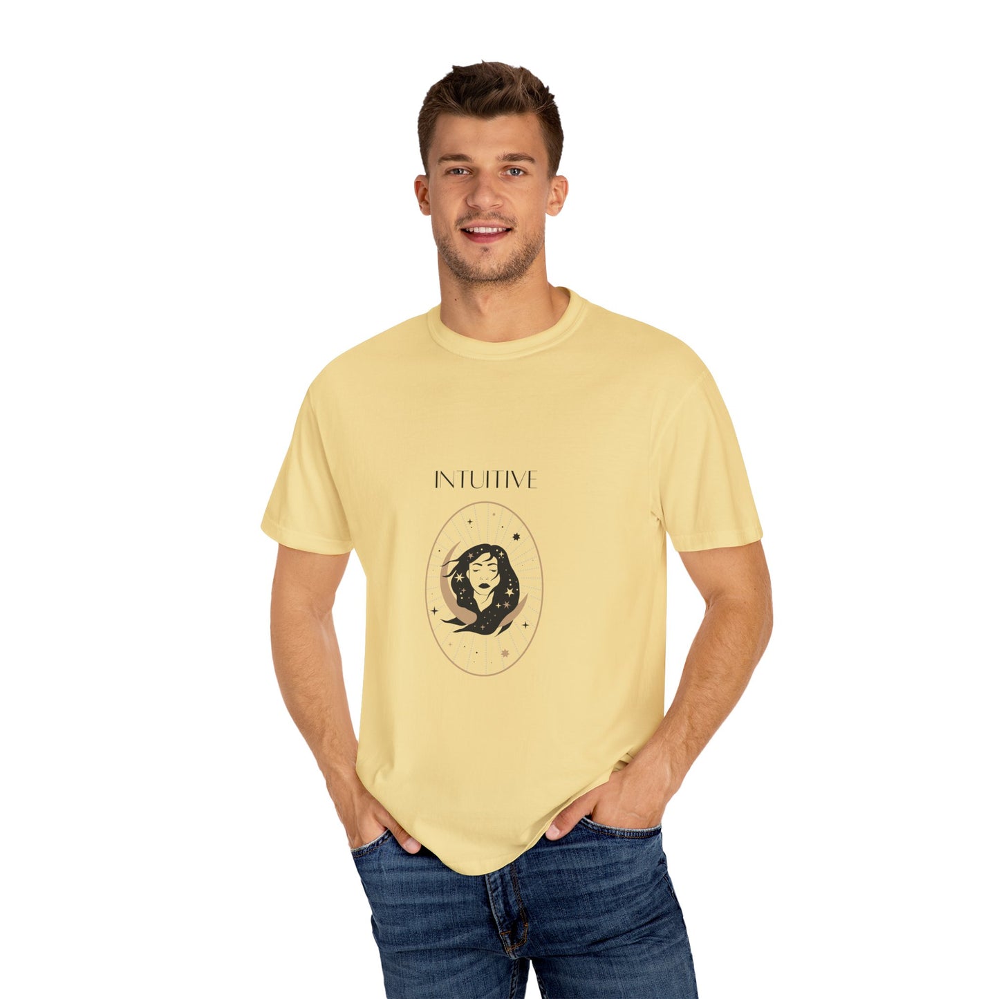 Intuitive Unisex Garment-Dyed T-Shirt | Astrology-Inspired Design