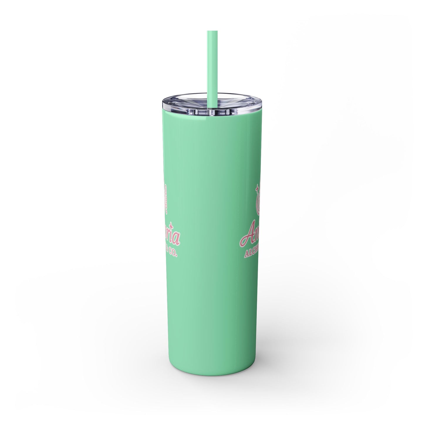 Ankoria signature collection Elegant Custom Skinny Tumbler with Straw | 20oz - Perfect for Every Occasion