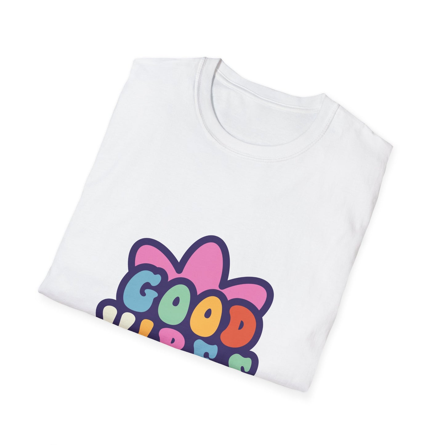 Good Vibes Unisex Softstyle T-Shirt - Trendy Graphic Tee for Positive Energy