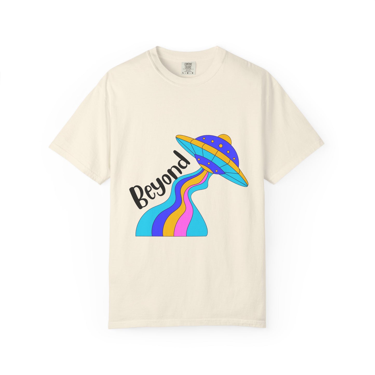 Unisex Beyond Graphic T-Shirt - Vibrant Space-Inspired Design