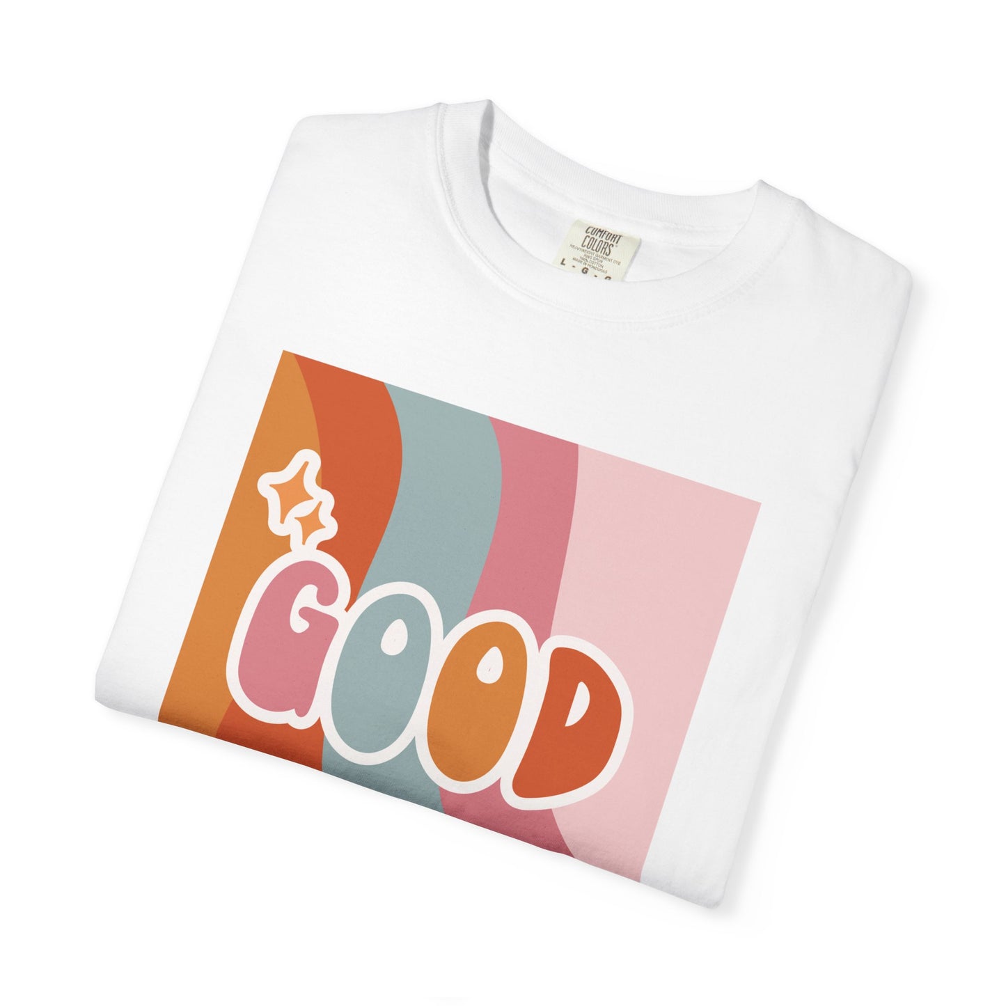 Good Vibes Unisex Garment-Dyed T-Shirt – Relaxed Fit Summer Tee