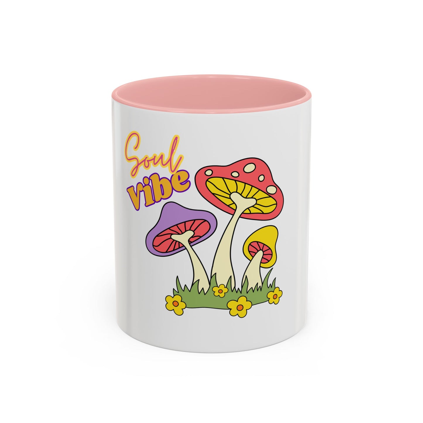 Colorful Soul Vibe Coffee Mug - Inspirational Gift, Fun Kitchenware, Mushroom Decor, Unique Drinkware, Tea Lovers