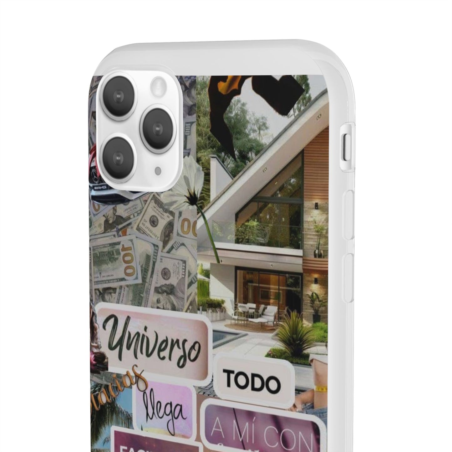 Vibrant Flexi Phone Case with Inspirational Quotes, Bohemian Style, Perfect Gift for Friends, Travelers, Birthdays, Everyday Use