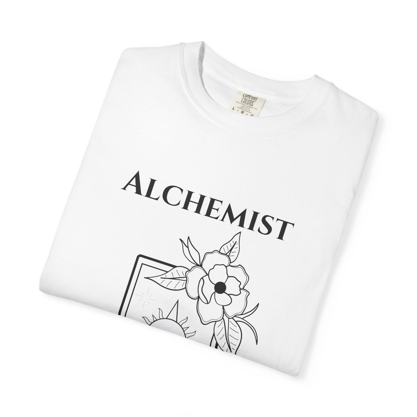 Alchemy Floral T-Shirt - Unisex Garment-Dyed Tee for Creative Spirits