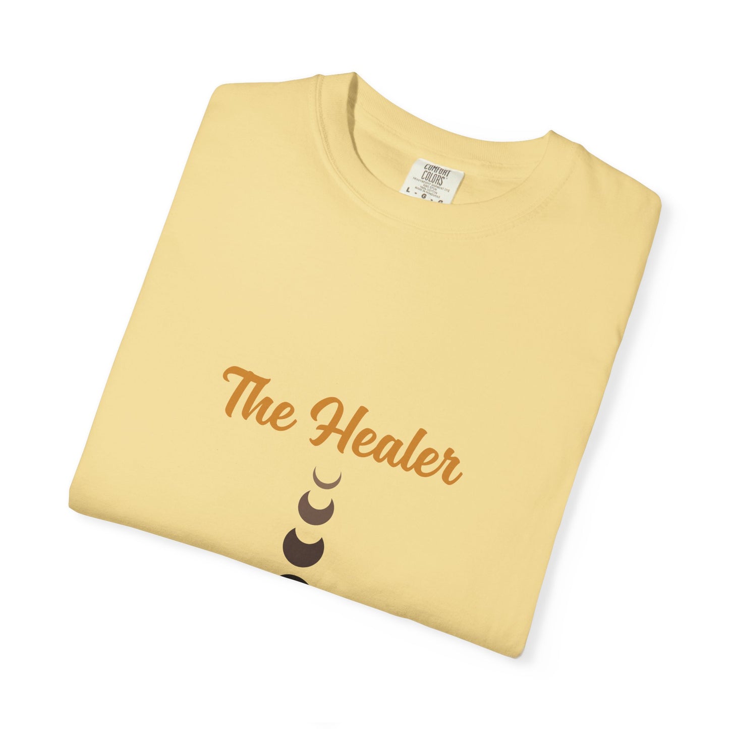Unisex Moon Phases Tee - 'The Healer' Garment-Dyed T-shirt