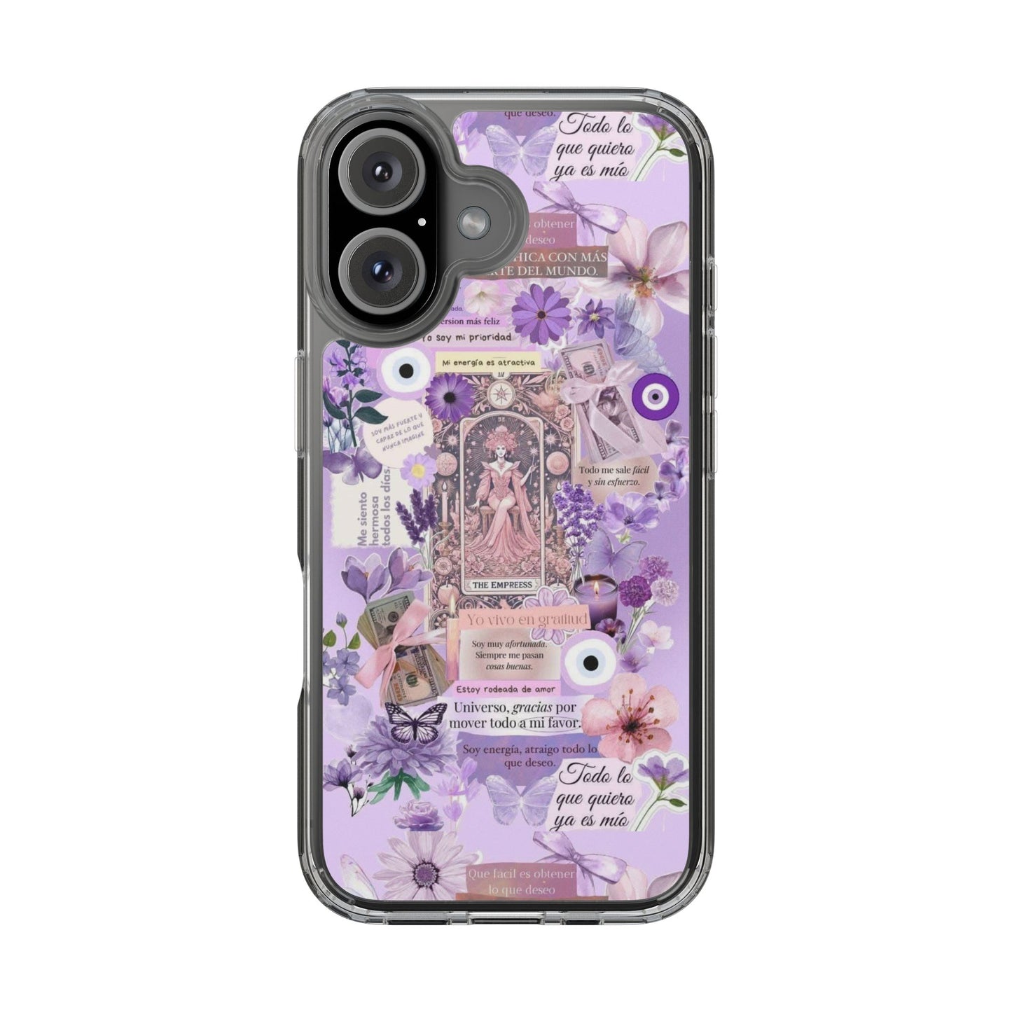 Beautiful Floral Phone Case, Clear Case, Cute Accessories, Gift for Her, Phone Protection, Trendy Tech
