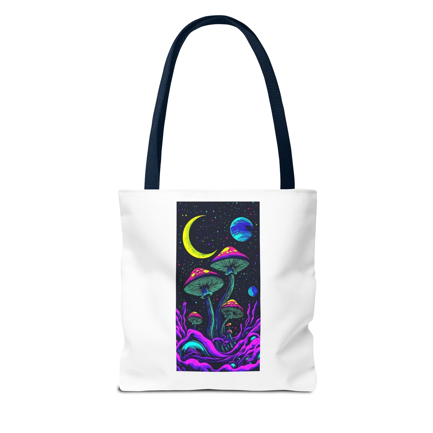 Cosmic Mushroom Tote Bag, Psychedelic Shopping Bag, Eco-Friendly Canvas, Festival Accessory, Gift for Nature Lovers, Boho Style