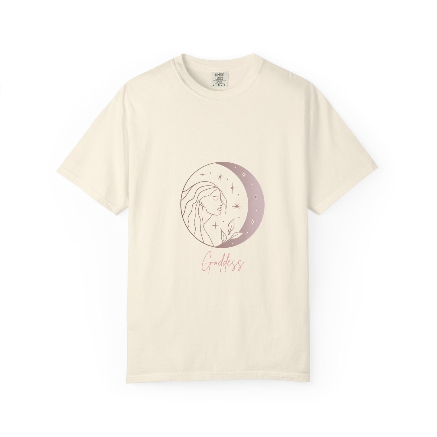 Goddess Moon T-Shirt - Unisex Garment-Dyed Tee for Spiritual Souls