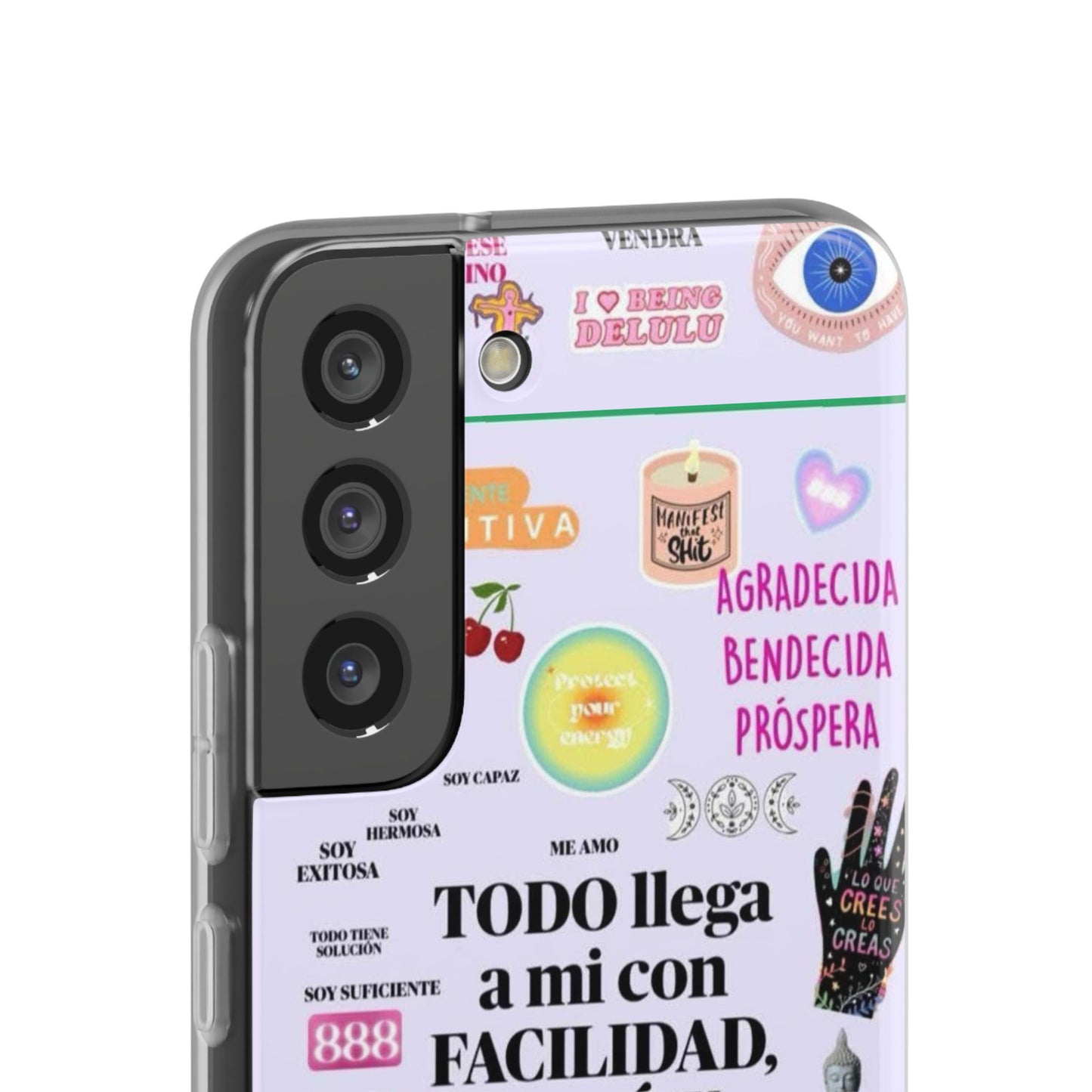 Positive Affirmation Flexi Cases for iPhone, Inspirational Phone Cover, Motivational Case, Gift for Her, Trendy Phone Protector