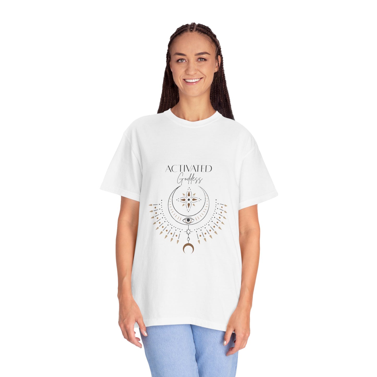 Activated Goddess Unisex Garment-Dyed T-Shirt - Spiritual Boho Style Tee